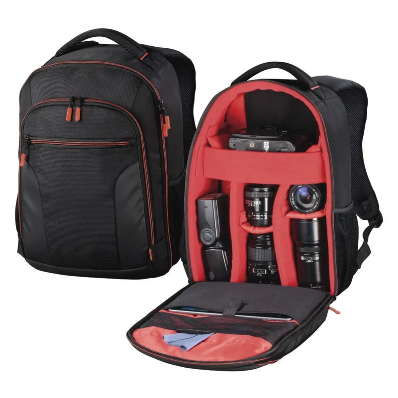 Hama Miami Camera Backpack black/red – 139855