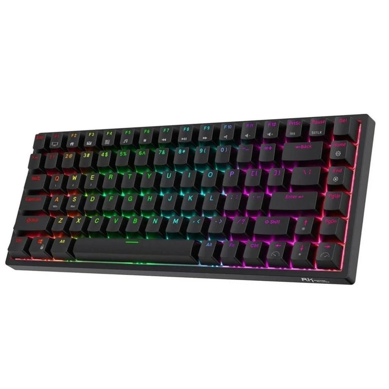 RK Royal Kludge Rk84 RGB Mechanical Gaming Keyboard, 84 Keys,Blue Switch – Black