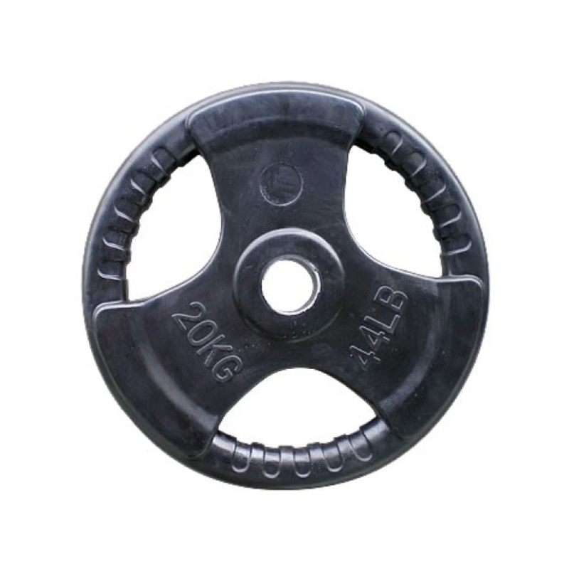 Rubber Gym Weight Plate 20 Kg (Black)