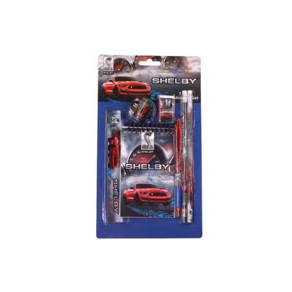 Mustang 7 in 1 School Stationery Set (1270) (Note Book, Pencils, Sharpener, Eraser, Ruler, Ball Pen)