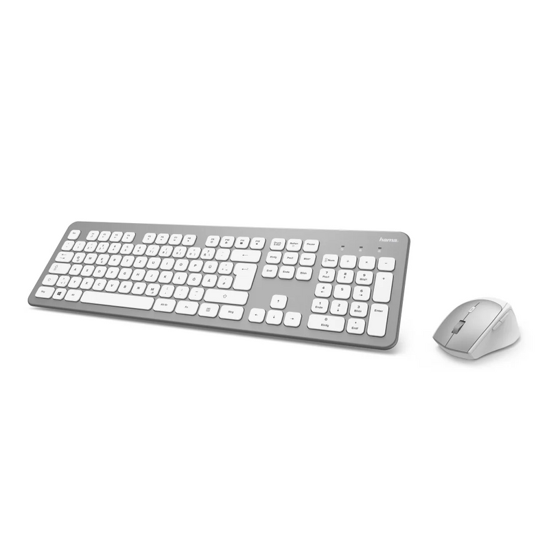 Hama KMW-700 Wireless Keyboard, Mouse Set, D3182676 – White