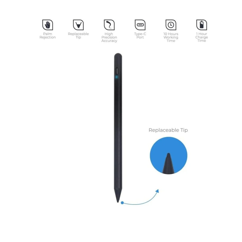 Blupebble Sketch Pro Stylus for iPad Black