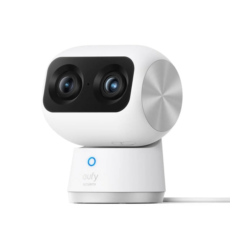 eufy Security Indoor Cam S350, Dual Cameras, 4K UHD Resolution Security Camera with 8× Zoom and 360° T8416121- white