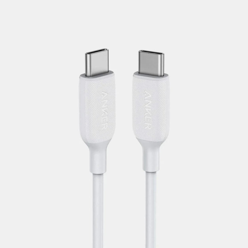 Anker Powerline III USB-C to USB-C Cable 2.0, USB C Charger Cable 3ft – White A8032H21