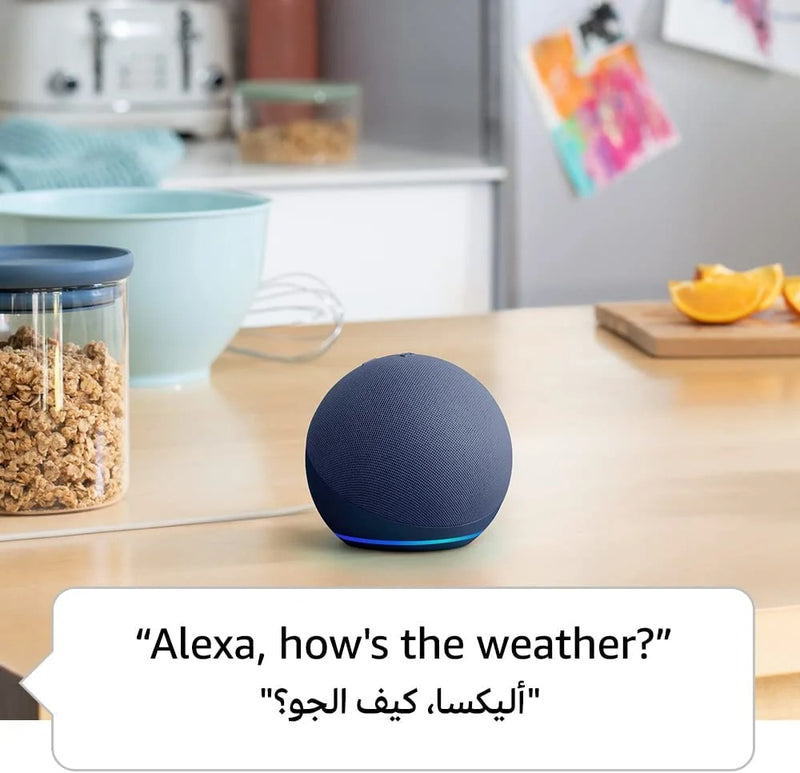 Echo Dot 5th generation, 2022 release (Arabic or English) -Deep Sea Blue Combo offer (Bundle of 10)