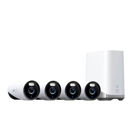 eufyCam E330 (Professional) 4-Cam Kit 4K Outdoor Security Camera 24/7 Recording – Wired E8600323