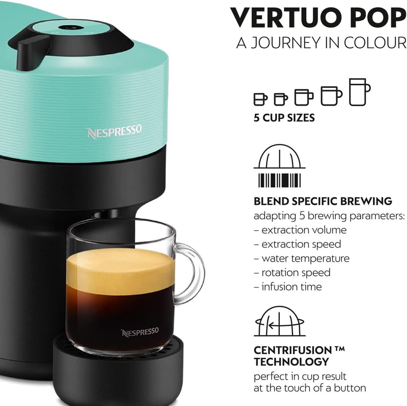 Nespresso Vertuo POP Aqua Coffee Machine – Krups