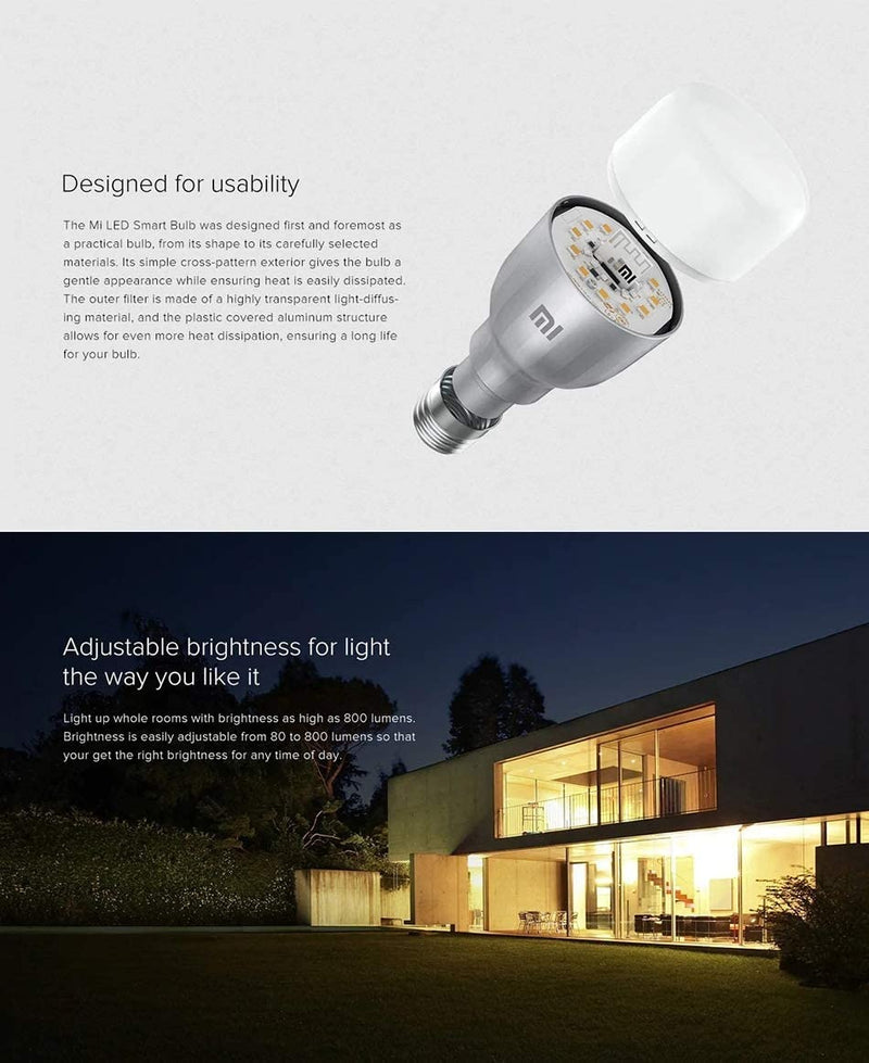 Xiaomi Mi LED Smart Bulb Essential Bulb (White and Color)(9W)