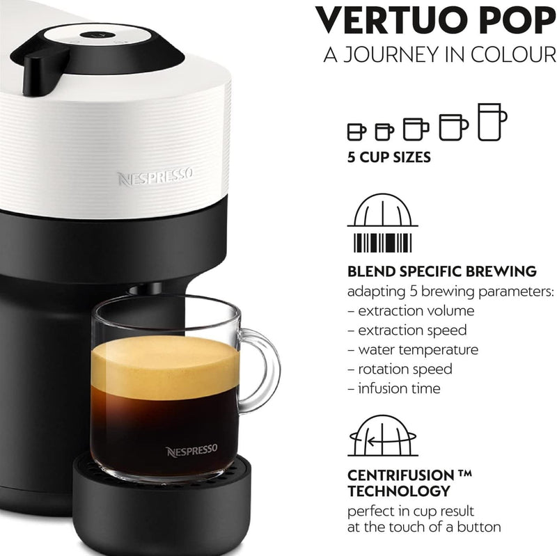 Nespresso Vertuo POP White Coffee Machine – Krups