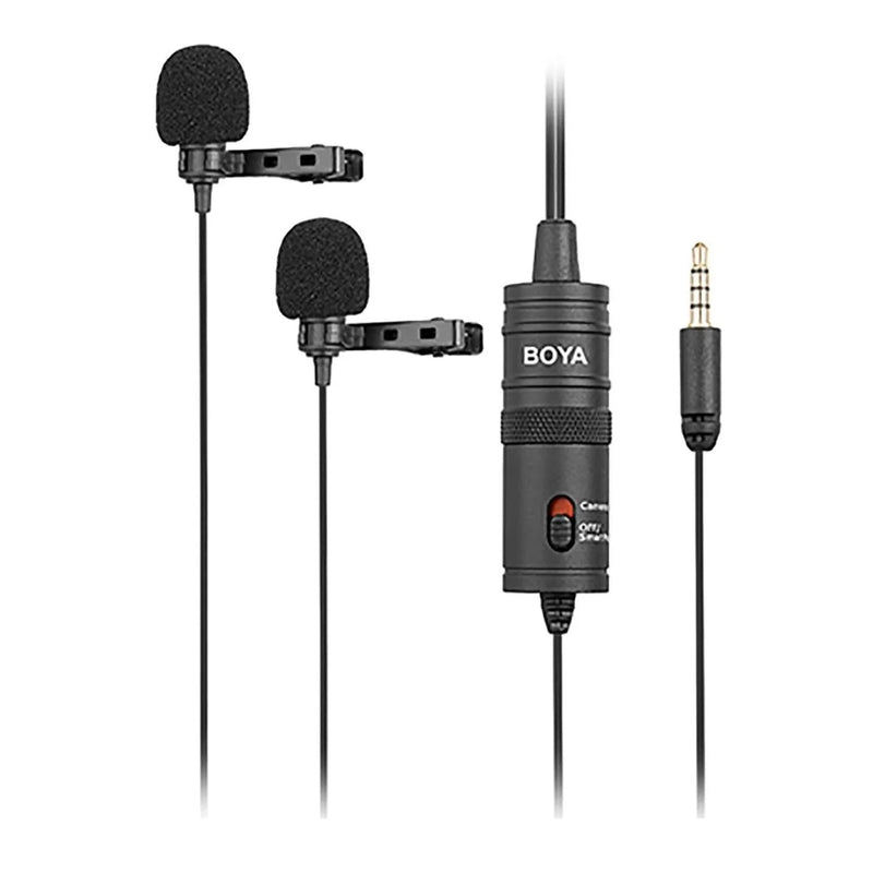 Boya By-M1Dm Dual Omni-Directional Lavalier Mic