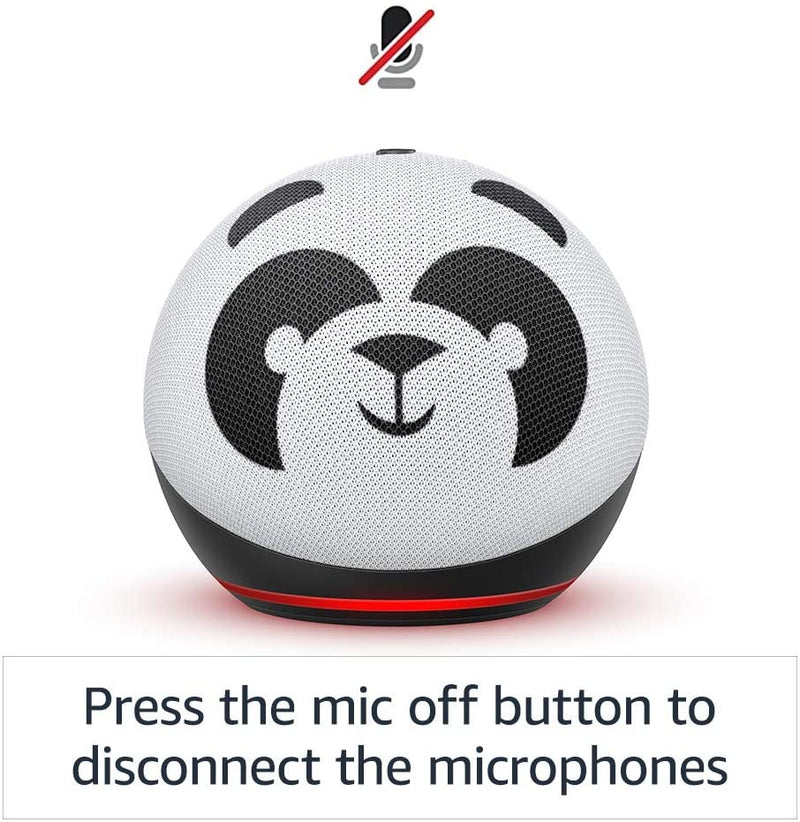 Echo Dot (4th Gen) Kids Edition | Designed for kids, with Parental Controls | Panda