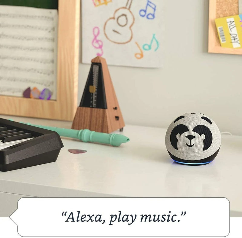 Echo Dot (4th Gen) Kids Edition | Designed for kids, with Parental Controls | Panda