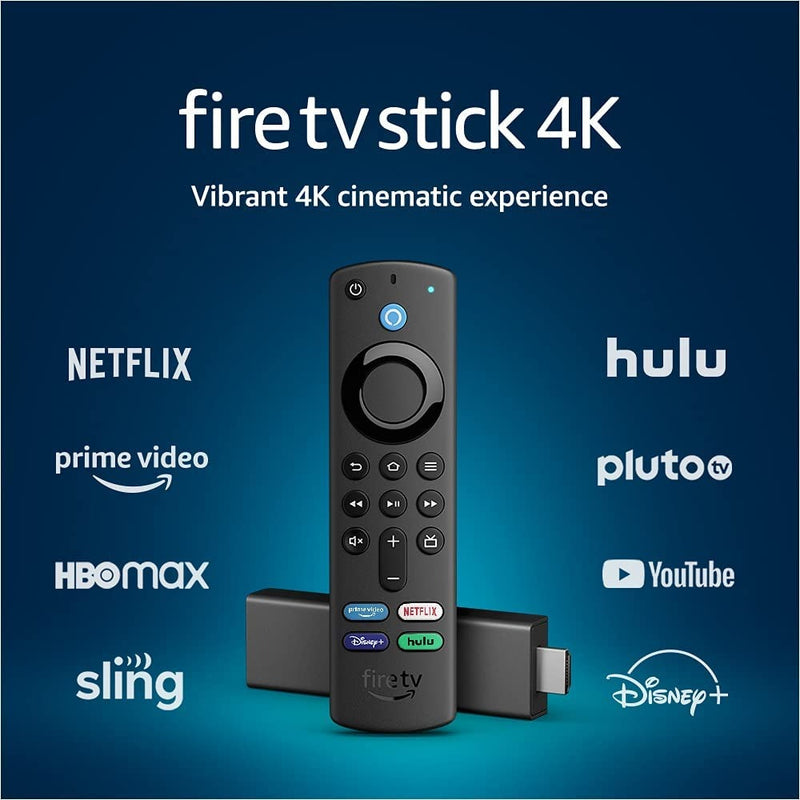 Fire TV Stick 4K streaming device with Alexa Voice Remote 3rd Generation (includes TV controls)