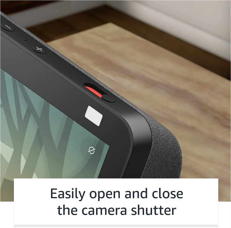 Echo Show 8 (2nd Gen, 2021 Release) | HD smart display with Alexa and 13 MP camera | Charcoal (Arabic or English)