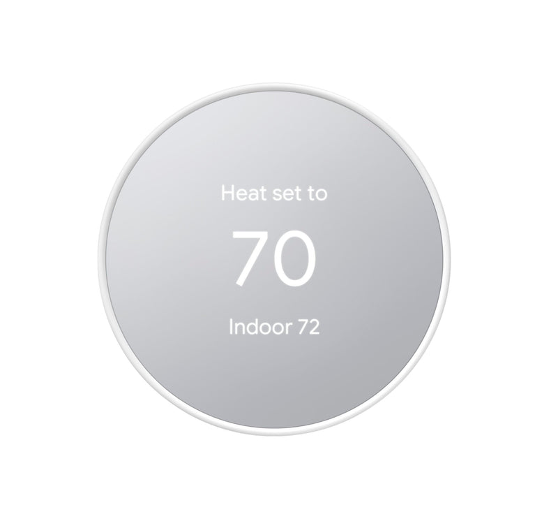 Google Nest Thermostat 4th Gen Smart Programmable Wifi- Snow White