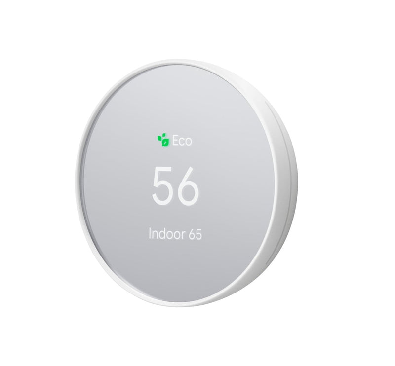 Google Nest Thermostat 4th Gen Smart Programmable Wifi- Snow White