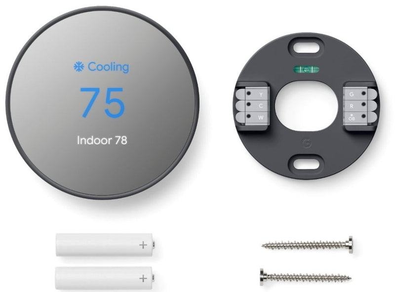 Google Nest Thermostat 4th Gen Smart Programmable Wifi – Charcoal