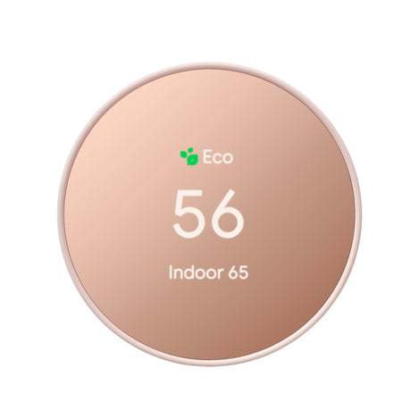 Google Nest Thermostat 4th Gen Smart Programmable Wifi- Sand
