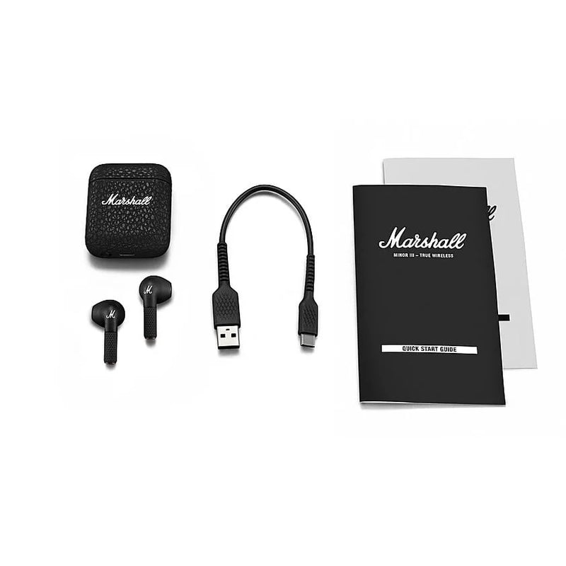 Marshall Minor 3 Bluetooth Earphones – Black