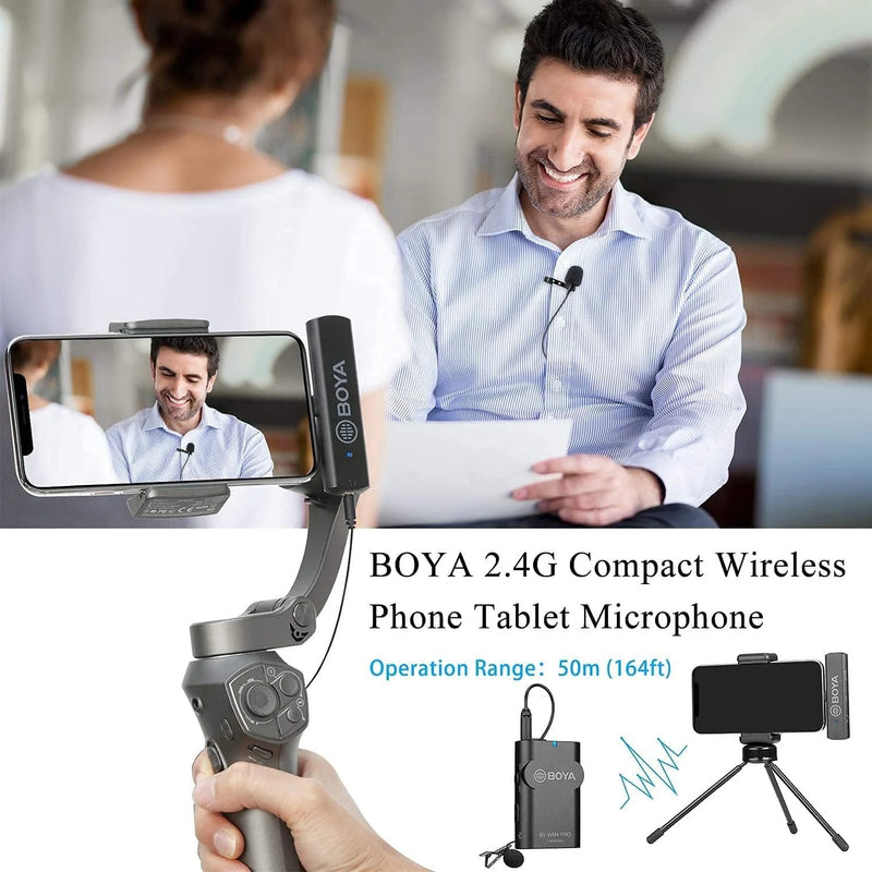 Boya by-wm4 pro-k3 wireless microphone for ios devices