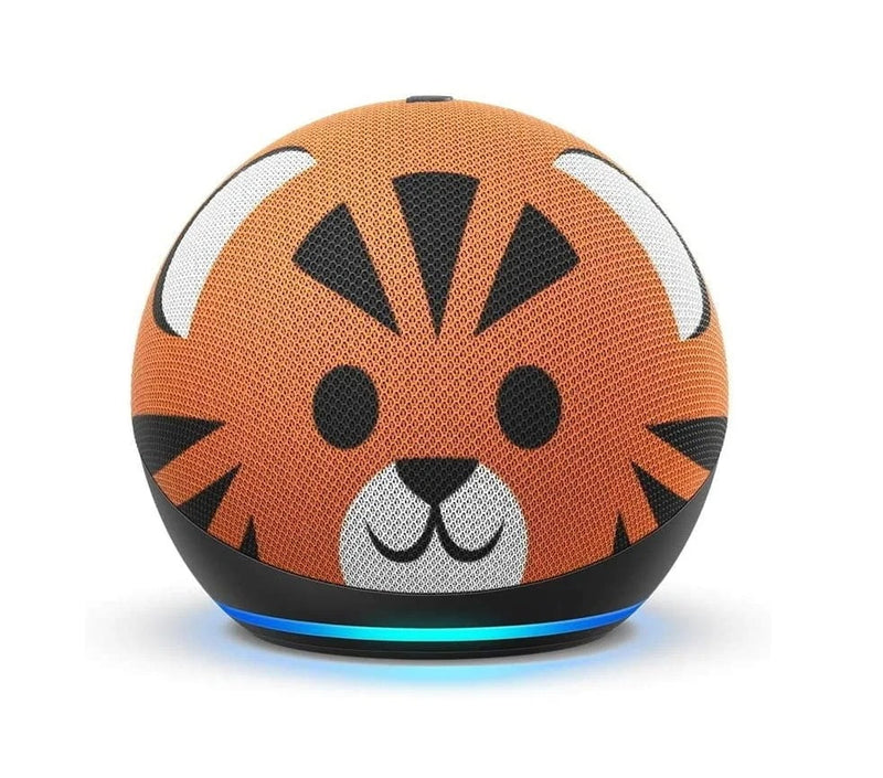 Echo Dot (4th Gen) Kids Edition | Designed for kids, with Parental Controls | Tiger