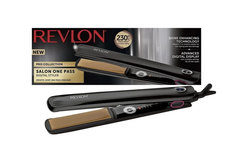 Revlon Pro Collection Salon Digital One Pass Styler – Black 25cm