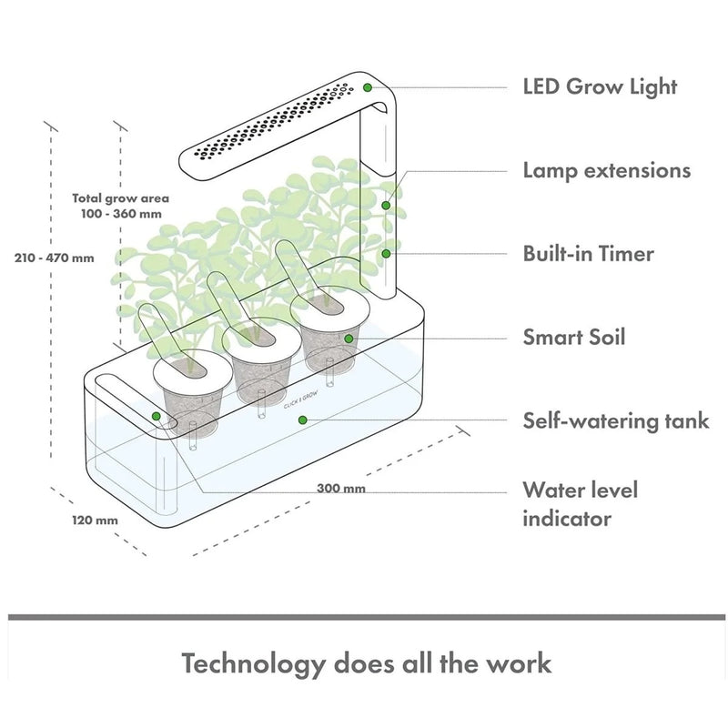 Click & Grow Smart Garden 3 – Grey