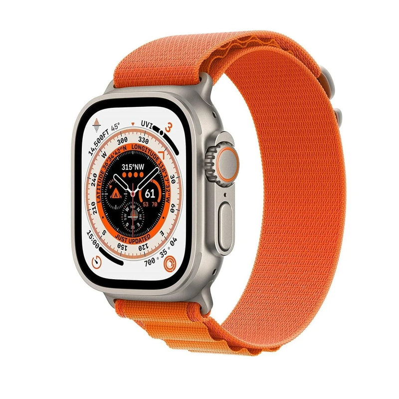 Apple Watch Ultra 49mm (GPS + Cellular) – Orange Alpine Loop MQEV3