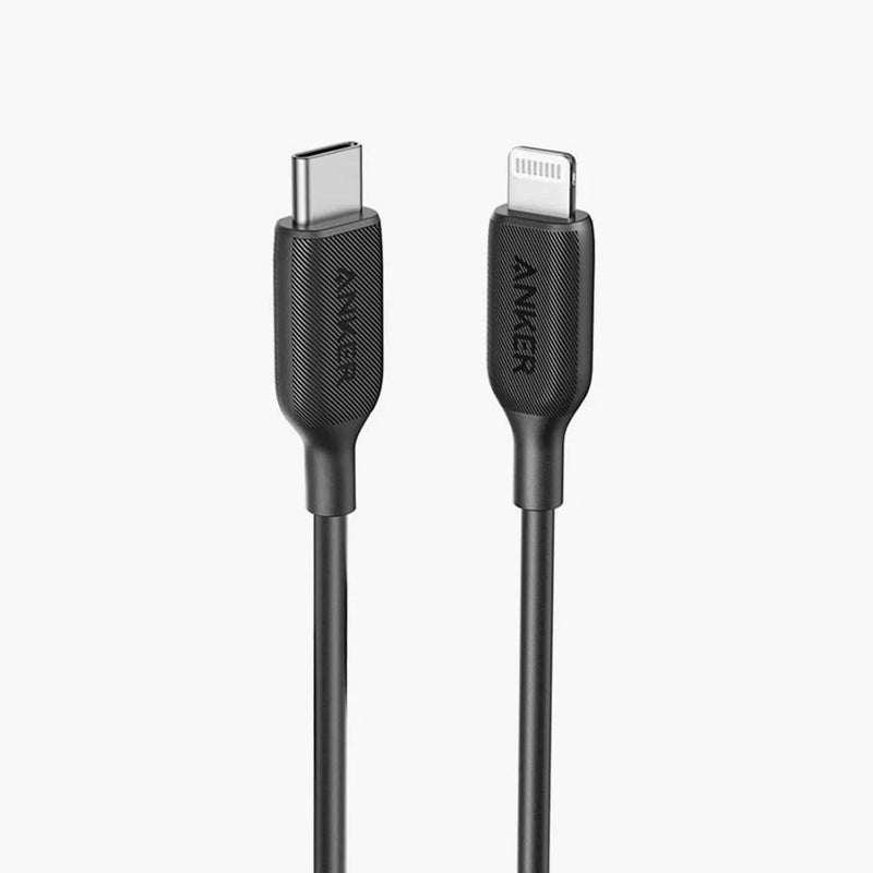 Anker PowerLine III USB-C to Lightning Cable (0.9m/3ft) – Black A8832H11