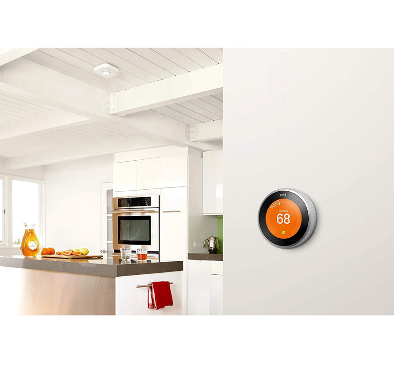 Google Nest Learning Smart Wifi Thermostat 3rd gen – T3007ES Stainless Steel