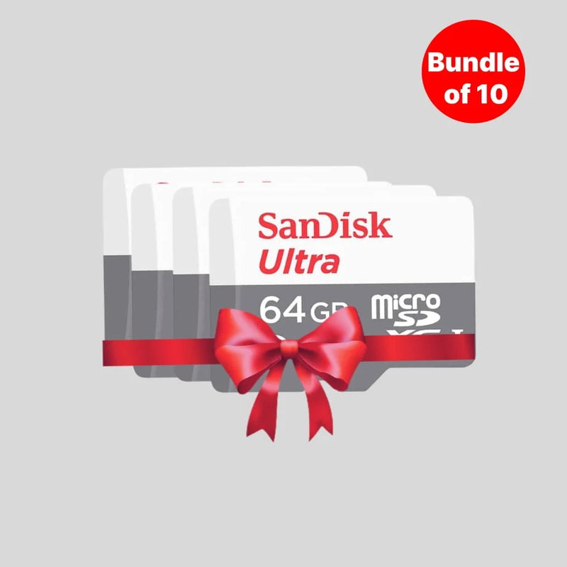 Sandisk Ultra Microsd 64Gb 100Mbs – bundle of 10 (Combo offer )