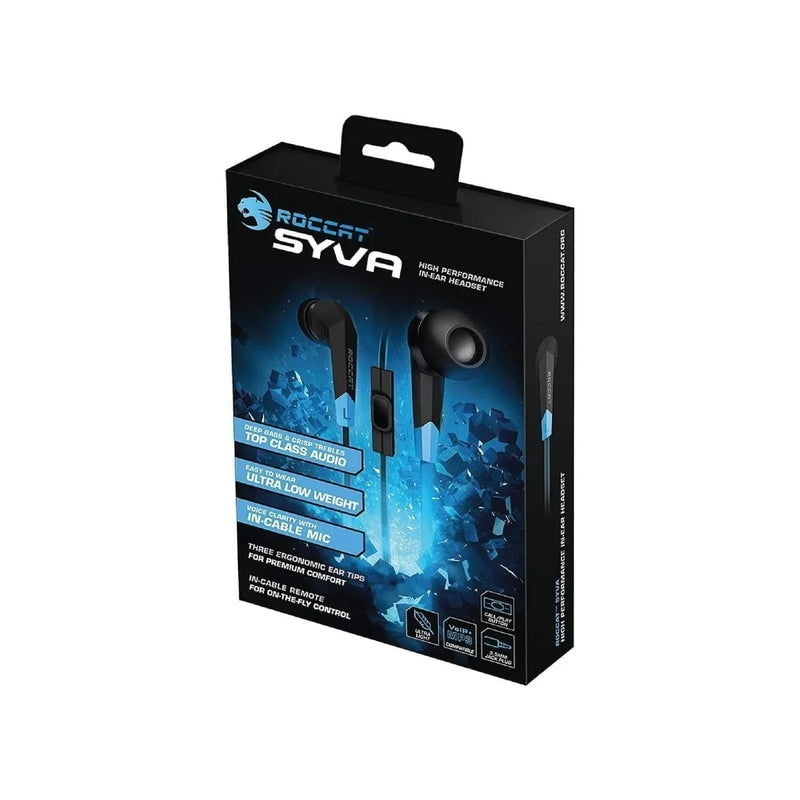 ROCCAT SYVA High Performance In-Ear Gaming Headset, Black