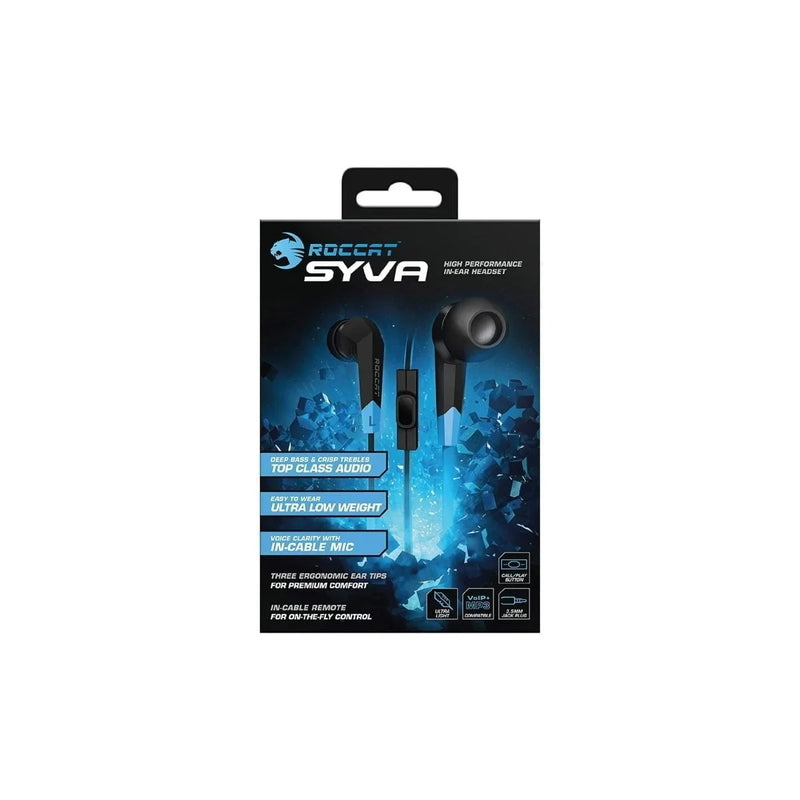 ROCCAT SYVA High Performance In-Ear Gaming Headset, Black