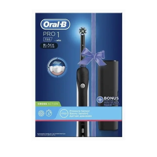 Oral-B PRO 1 750 Electric Rechargeable Toothbrush – Black