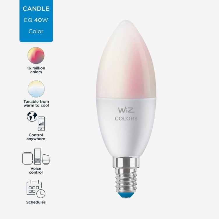 Wiz Candle C37 E14 Wi-Fi Ble 40W 922-65 RGB 1PF/6