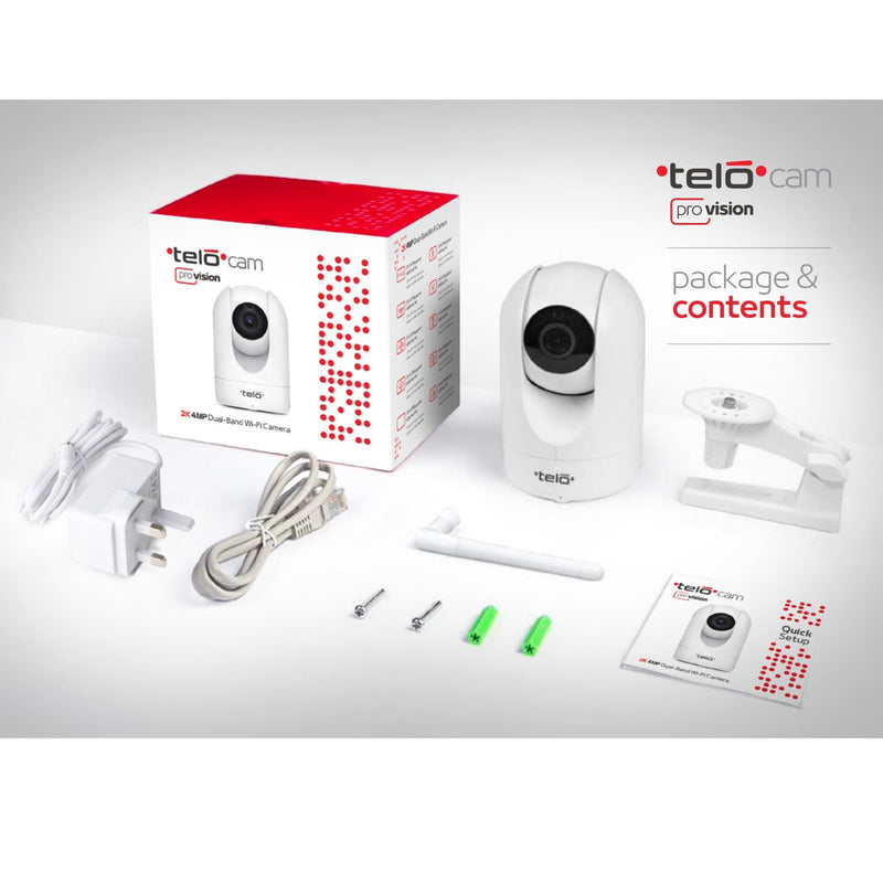 telo cam pro vision 360 degree 2k resolution dual band wifi Security Camera