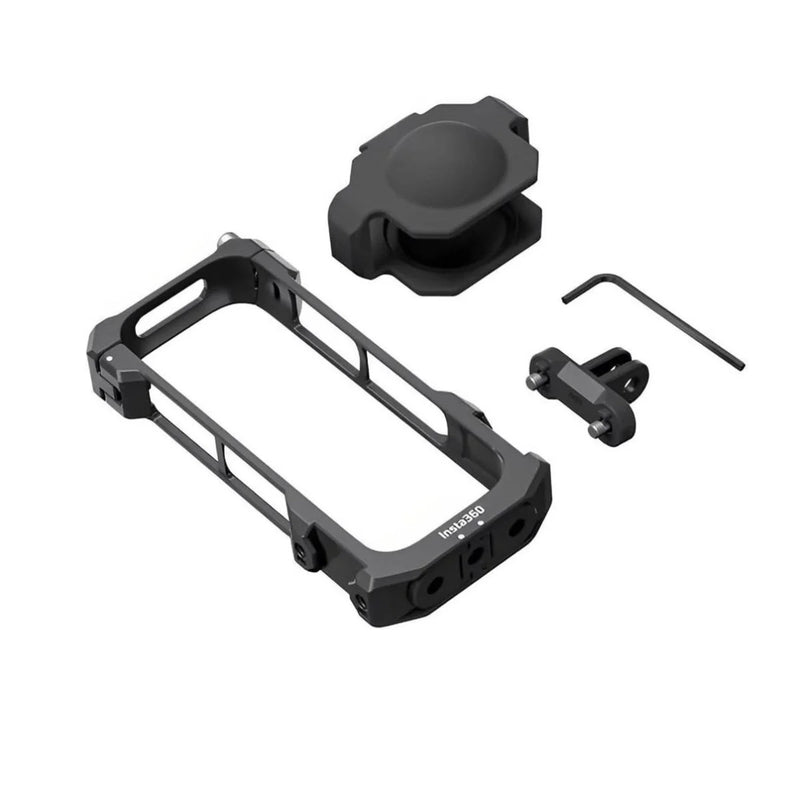 Insta360 SmallRig X3 Protective Frame, Built-In Cushions, Aluminum Alloy Build, Copper Interior, Black