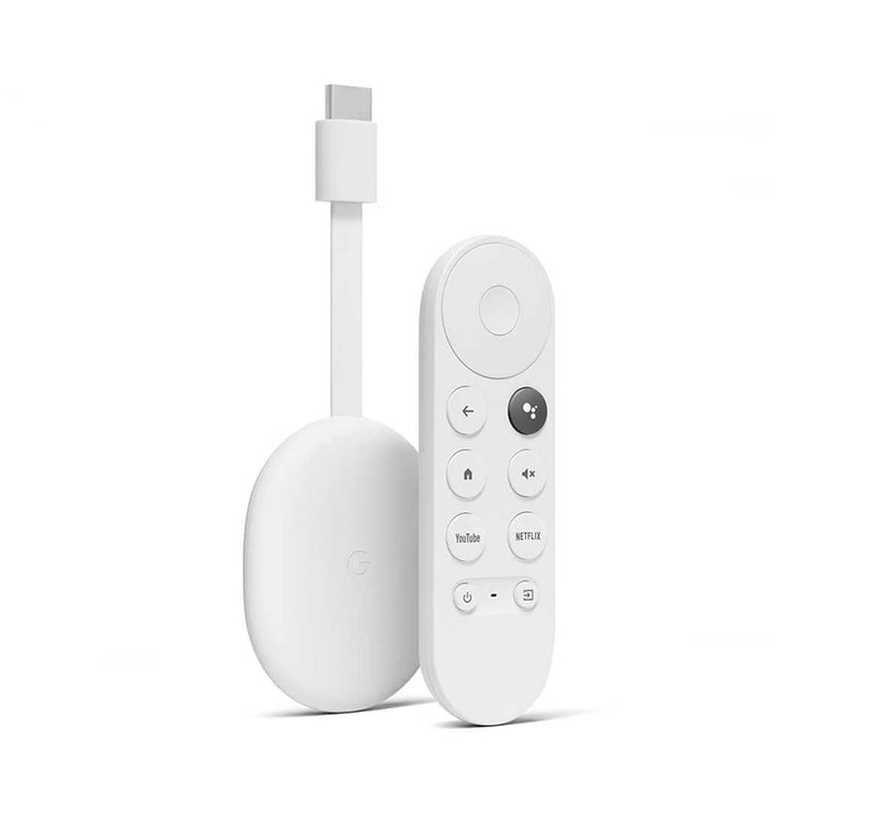 Chromecast with Google TV – 4K With Remote – Snow (2020 Release)