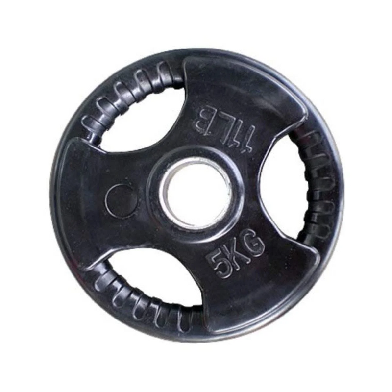 Rubber Gym Weight Plate 5 Kg (Black)